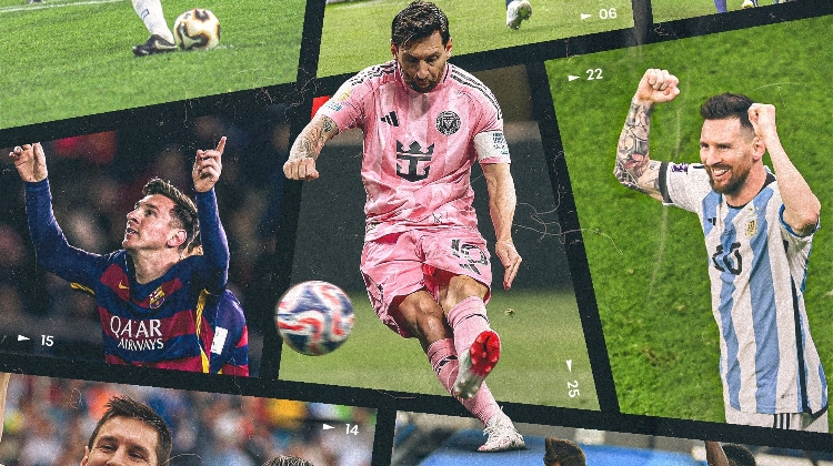 官方认证！梅西加冕FIFA赛事历史射手王，10届40场25球11助夺5冠