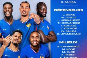 法国名单：姆巴佩领衔 埃基蒂克、科曼、恩昆库在列 马特塔首入选