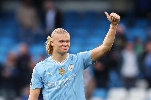 一人扛起蓝月全部火力！曼城最近7粒英超进球，由哈兰德一手包办