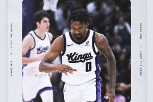 威少转发国王官方赢球海报 封面人物是蒙克