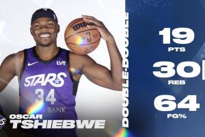 长得像威少~爵士双向合同内线G联盟轰19分30板 场均16.7+20.7+3断