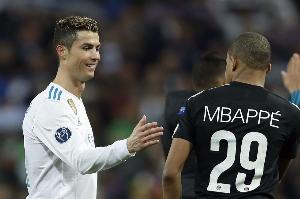 皇马队史仅两人自然年至少打进53球：C罗5次，姆巴佩首次达成