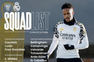 皇马客战毕巴名单：姆巴佩、维尼修斯在列，劳尔·阿森西奥回归