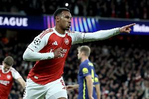 本赛季英超中卫评分榜：加布里埃尔居首，格伊次席，查洛巴第三