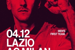 AC米兰发布意杯客战拉齐奥海报：萨勒马科尔斯单人出镜