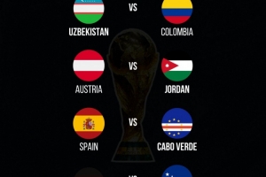 四支世界杯新军将迎来首秀：乌兹vs哥伦比亚、约旦vs奥地利