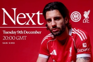 利物浦官推晒海报，预热欧冠客战国际米兰