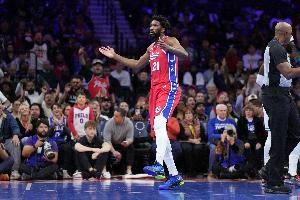 全场21中4！恩比德生涯199场20+出手 首次命中率不足20%