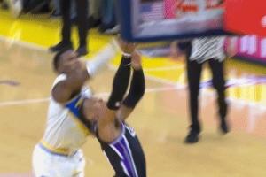 对老同志太狠了！马瑟林空中拉拽+锁喉威少！吃到一级恶意犯规！