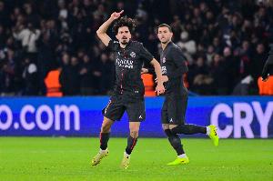 维蒂尼亚谈巴黎0-0毕巴：开局特别困难，我们没把握住进球机会