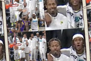 天堂到地狱！詹姆斯绝杀瞬间，步行者板凳席原本带着笑容，顿时全都瞳孔放大~！