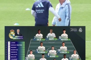 国家德比皇马首发：姆贝维领衔，居勒尔首发出战