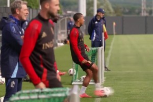 重点球员出镜！比利时国家队对阵威尔士前的一点公开训练片段！