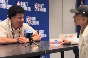 人际关系打得很好啊！爵士18号秀克莱顿此前：杨瀚森是我兄弟！