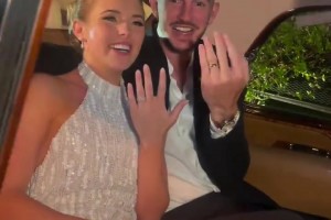 雷霆队卡鲁索和女友完成婚礼