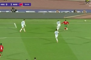 阿根廷决赛2球落后！摩洛哥断球反击扎比里破门梅开二度！